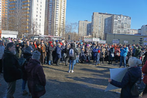Митинг против строительства в парке им. С. ФёдороваМитинг против строительства в парке им. С. Фёдорова