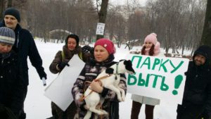 Житли против строительства храма в Парке им. С.Фёдорова